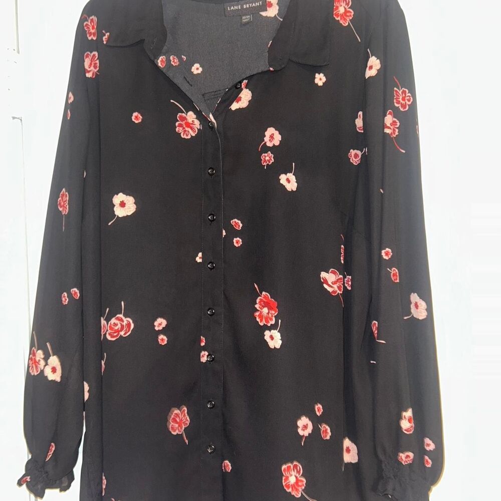 Lane Bryant Women's Black Blouse